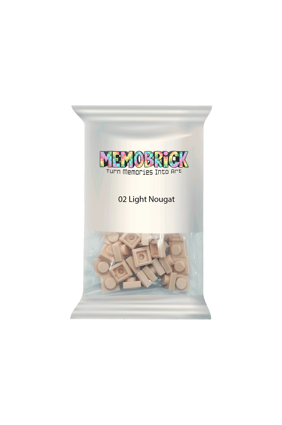 Bag of Bricks Light Nougat-02 - Memobrick