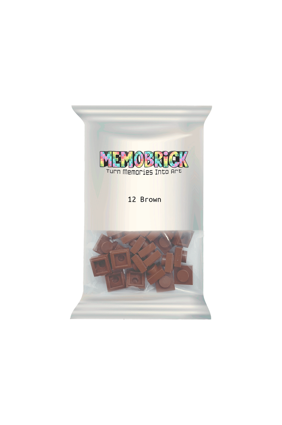 Bag of Bricks - Brown 12 - Memobrick