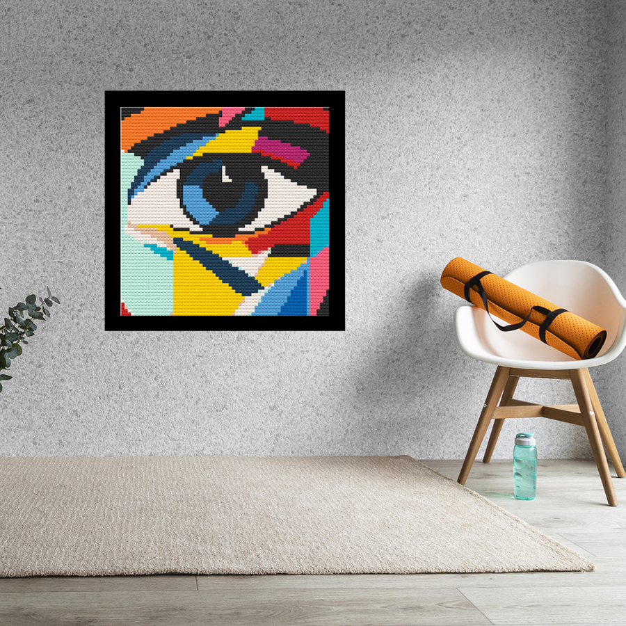 EYE ABSTRACT ART  Home Decor Bricked Mosaic 20x20